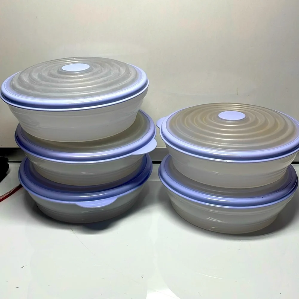 Tupperware Stuffables 4-Cup bowls with lids (5)